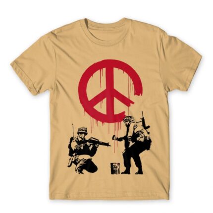 War Graffiti Sand Men's T-shirt for Soldier, Work