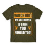Watch out! – beekeeper Army Men's T-shirt for Beekeeper, Work
