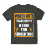 Watch out! – beekeeper Dark Grey Men's Tee for Beekeeper, Work