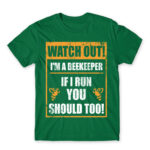 Watch out! – beekeeper Kelly Green Men's T-shirt for Beekeeper, Work