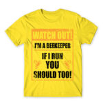 Watch out! – beekeeper Lemon Men's Tee for Beekeeper, Work