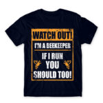 Watch out! – beekeeper Navy Men's T-shirt for Beekeeper, Work