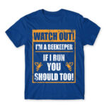 Watch out! – beekeeper Royal Blue Men's T-shirt for Beekeeper, Work