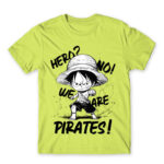 We are pirates Apple Green Men's T-shirt for Anime, One Piece