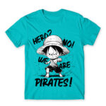 We are pirates Atoll Blue Men's T-shirt for Anime, One Piece