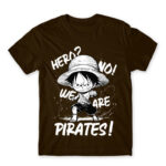 We are pirates Chocolate Men's Tee for Anime, One Piece