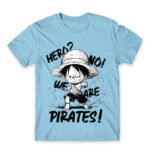 We are pirates Sky Blue Men's Tee for Anime, One Piece