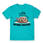 We are taking a nap together Atoll Blue Men's T-shirt for Funny, Laziness