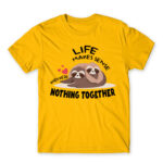 We are taking a nap together Gold Men's T-shirt for Funny, Laziness