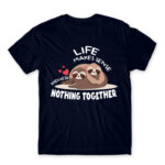 We are taking a nap together Navy Men's Tee for Funny, Laziness