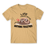 We are taking a nap together Sand Men's T-shirt for Funny, Laziness