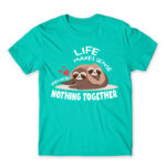 We are taking a nap together Turquoise Men's T-shirt for Funny, Laziness