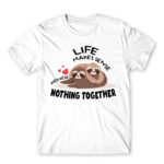 We are taking a nap together White Men's T-shirt for Funny, Laziness