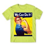 We Can Do It Apple Green Men's T-shirt for Soldier, Work