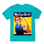 We Can Do It Atoll Blue Men's T-shirt for Soldier, Work