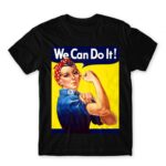 We Can Do It Black Men's T-shirt for Soldier, Work