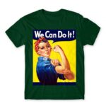 We Can Do It Bottle Green Men's Tee for Soldier, Work