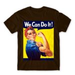 We Can Do It Chocolate Men's T-shirt for Soldier, Work