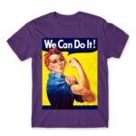 We Can Do It Dark Purple Men's T-shirt for Soldier, Work