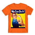 We Can Do It Orange Men's T-shirt for Soldier, Work
