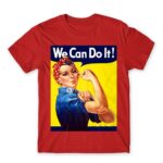 We Can Do It Red Men's T-shirt for Soldier, Work