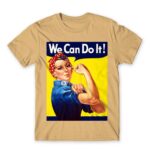 We Can Do It Sand Men's T-shirt for Soldier, Work