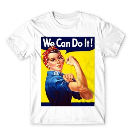 We Can Do It White Men's T-shirt for Soldier, Work
