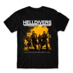 We dive – HELLDIVERS Black Men's T-shirt