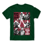 We work in the dark Bottle Green Men's Tee
