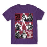We work in the dark Dark Purple Men's T-shirt