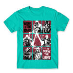 We work in the dark Turquoise Men's T-shirt