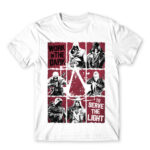 We work in the dark White Men's T-shirt