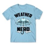 Weather Nerd Sky Blue Men's T-shirt for Meteorologist, Work