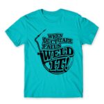 Weld It Atoll Blue Men's Tee for Welder, Work