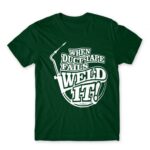 Weld It Bottle Green Men's Tee for Welder, Work