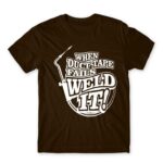 Weld It Chocolate Men's T-shirt for Welder, Work