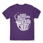 Weld It Dark Purple Men's T-shirt for Welder, Work