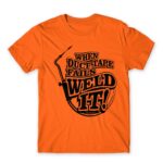 Weld It Orange Men's T-shirt for Welder, Work