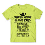 Welding hourly rates Apple Green Men's Tee for Welder, Work