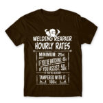 Welding hourly rates Chocolate Men's T-shirt for Welder, Work