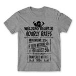Welding hourly rates Grey Melange Men's T-shirt for Welder, Work