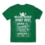 Welding hourly rates Kelly Green Men's T-shirt for Welder, Work