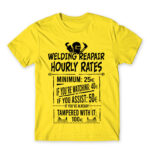 Welding hourly rates Lemon Men's T-shirt for Welder, Work