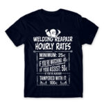 Welding hourly rates Navy Men's T-shirt for Welder, Work