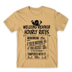 Welding hourly rates Sand Men's T-shirt for Welder, Work