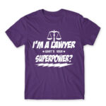 What’s your superpower – Lawyer Dark Purple Men's Tee for Lawyer, Work