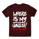 Where is my jungler? Burgundy Men's Tee for Gaming, League Of Legends