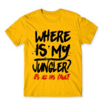 Where is my jungler? Gold Men's Tee for Gaming, League Of Legends