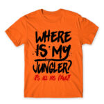 Where is my jungler? Orange Men's T-shirt for Gaming, League Of Legends