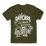 Where the adventure begins Army Men's Tee for Kindergartner, Work